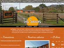 Tablet Screenshot of lossaucescasasdecampotandil.com